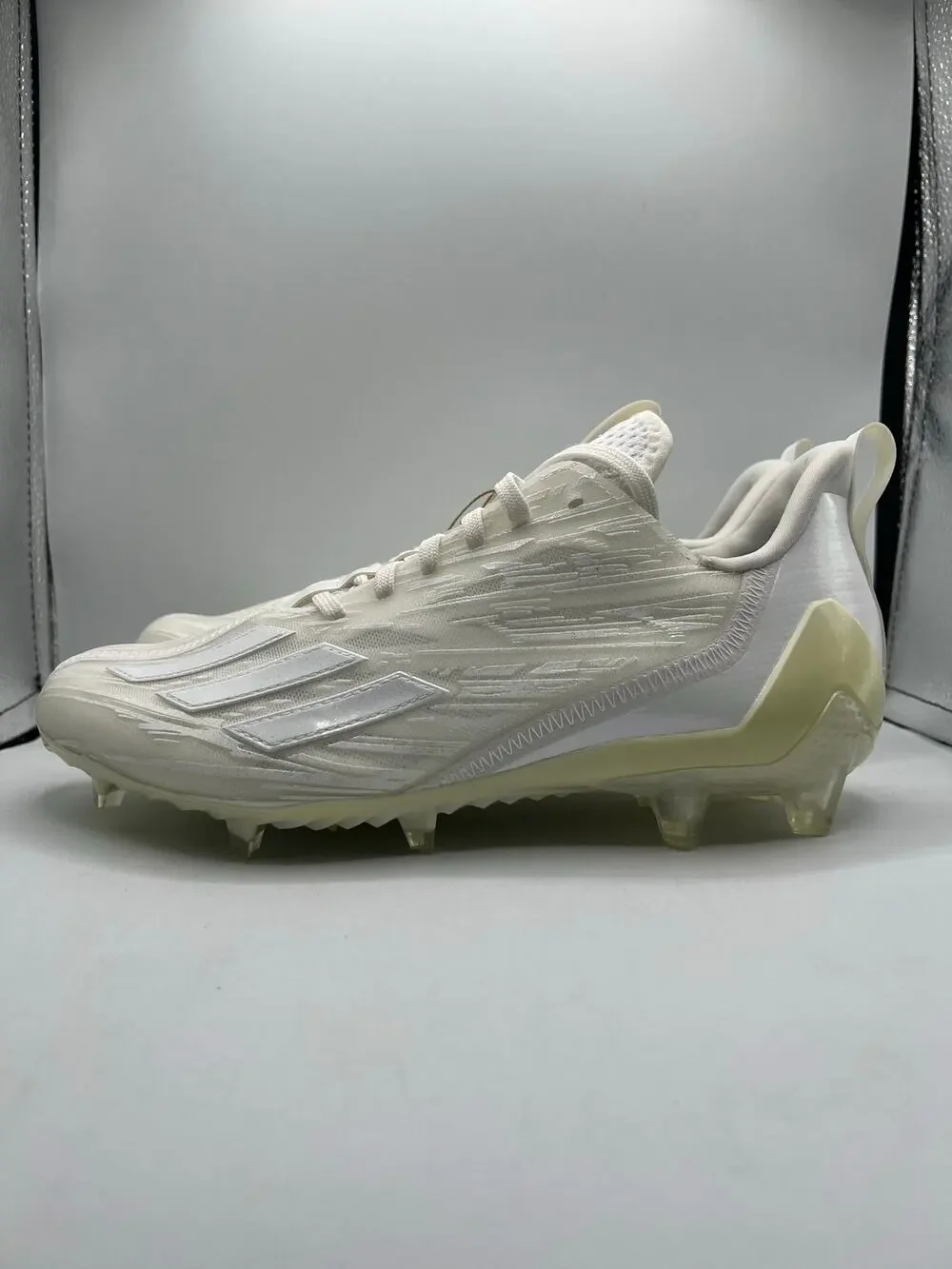Adidas Adizero Cleats “Triple White” size 8 men’s